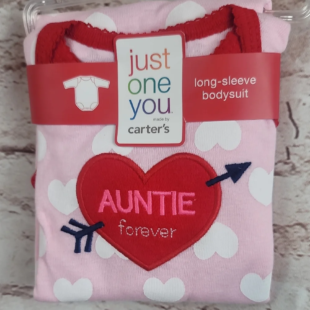 carter's aunite forever long sleeve shirt girls 9 mo new nwt